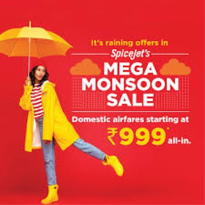 SpiceJet Mansoon Sale